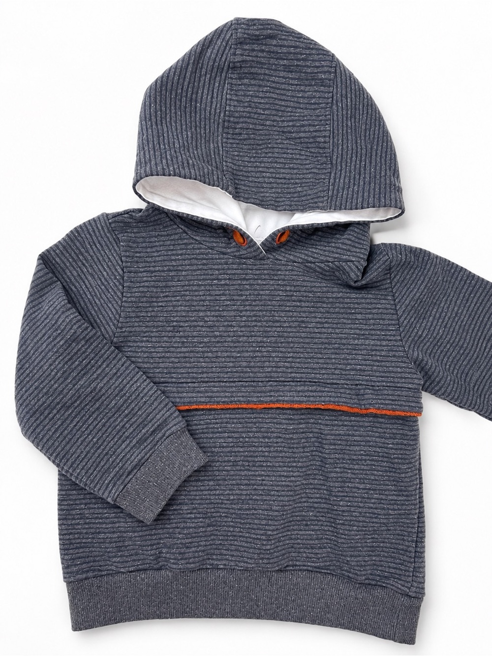 Tommy Bahama Kids Hooded Pullover - Charcoal Gray with White Label